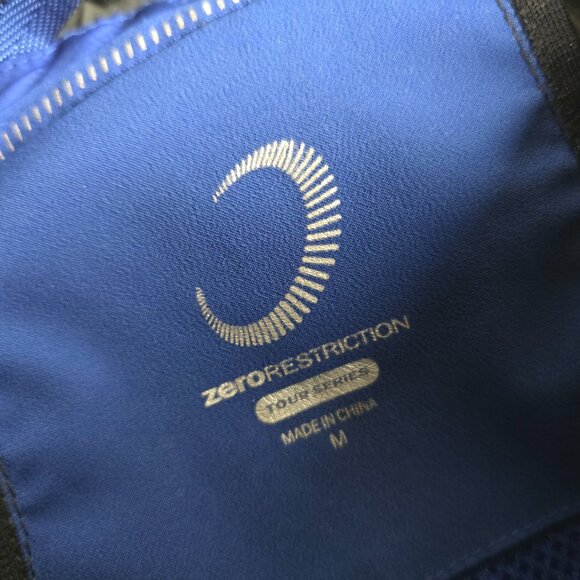 Zero Restriction Jacket Mens Medium Black 1/2 Zip Windbreaker Tour Series Golf 1 - Picture 8 of 11